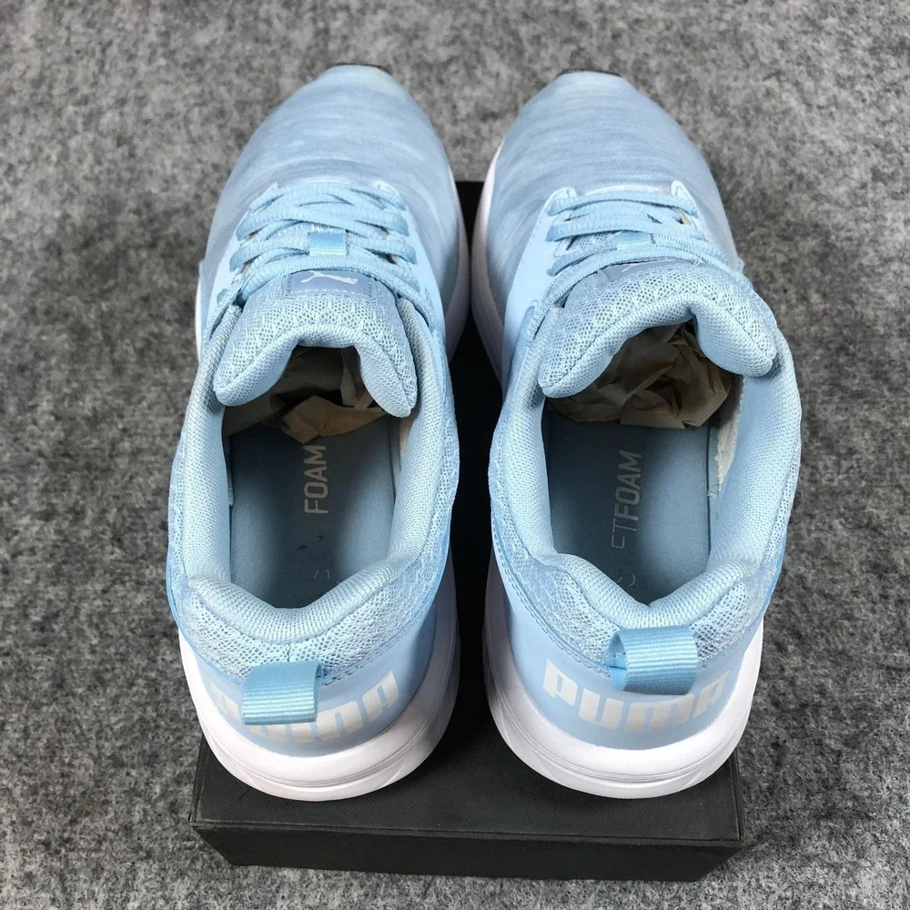 Puma NRGY Fit+ Shoes Mens Size‎ 7 Light Blue Mesh Running Sneakers 190556-14